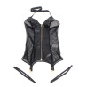 Subblime - 954444 Robe Sexy En Maille Cuir Noir S/M